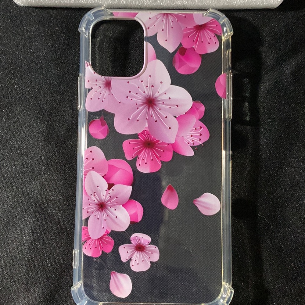 Cherry Blossoms On Transparent Clear Soft TPU Protective Case For IPhone 11